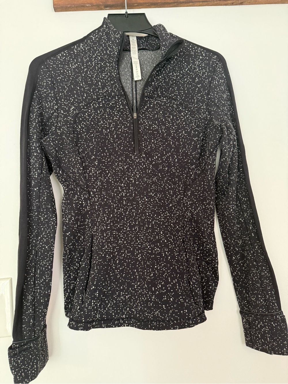lululemon athletica Black Speckled Quarter-Zip Pullover